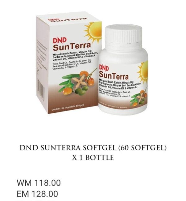 ORIGINAL DND SUNTERRA (60 SOFTGEL) × 1 BOTOL