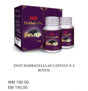 ORIGINAL DND HABBAGELLA 60 CAPSULE × 2 BOTOL