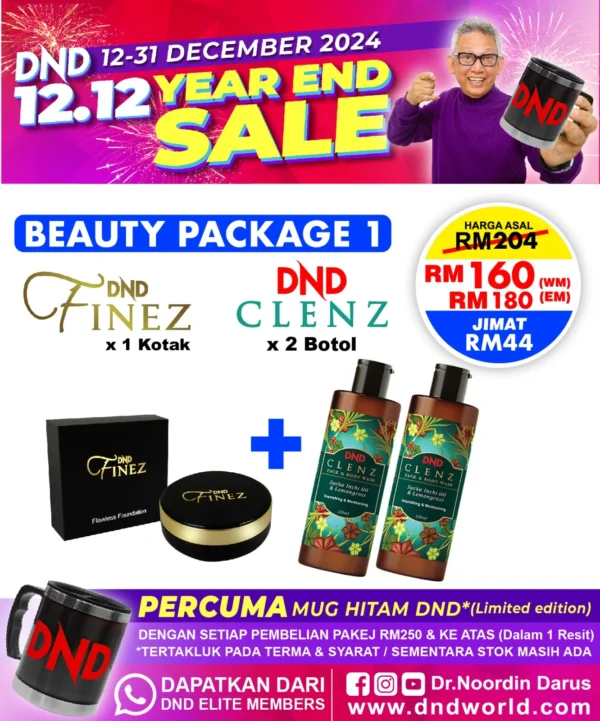 ORIGINAL : BEAUTY PACKAGE 1 : 1 DND FINEZ + 2 DND CLENZ