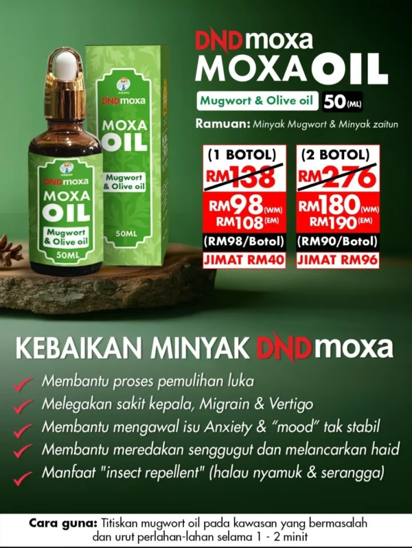 ORIGINAL : DNDmoxa MUGWORT ESSENTIAL OIL (50ML) x 2 btl - Image 2