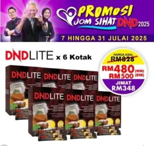 ORIGINAL : PACKAGE 17: DND LITE (15 SACHETS X 5G) X 6 BOXES