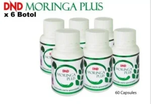 ORIGINAL :PACKAGE 11: DND MORINGA PLUS - 60 VEGE CAPSULE X 6 BOTOL
