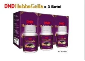 ORIGINAL : PACKAGE 18: DND HABBAGELLA 60 CAPSULE X 3 BOTOL
