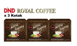 ORIGINAL :PACKAGE 22: DND ROYAL COFFEE (20G X 15 SACHETS) x 3 BOXES