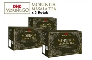 ORIGINAL : PACKAGE 24 DND MORINGGO MORINGA MASALA TEA (20 SACHETS X 2.5g) x 3 BOX