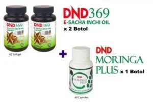 ORIGINAL :PACKAGE 5: 2 BOTOL DND ESIO + 1 BOTOL DND MORINGA PLUS