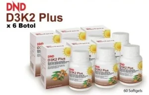 ORIGINAL  : package 13: DND D3K2 PLUS SOFTGEL (60 SOFTGEL) X 6 BOTTLES