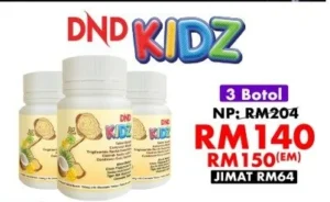 ORIGINAL :  DND KIDZ CHEWABLE X 3 BTL (60 TABLETS)