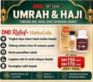 DND SET ASAS UMRAH & HAJI (1 DND HABBAGELLA & 1 DND RELIEF)