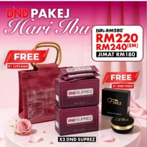 PAKEJ HARI IBU (PAKEJ B - 2 DND SUPREZ + FREE 1 JUTE BAG + 1 DND FINEZ