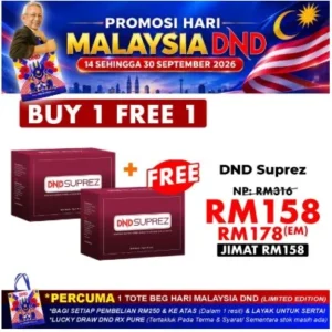 ORIGINAL : DND SUPREZ (15 SACHET X 20G) X 1 BOX + FREE 1 BOX SUPREZ